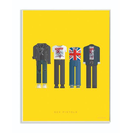Stupell Industries Sex Pistols Fashion Design Wall Plaque